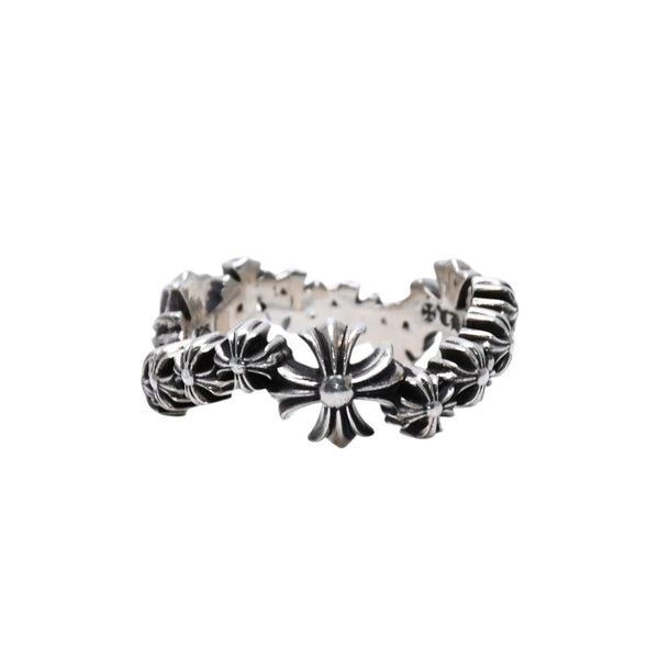 Very good condition CHROME HEARTS CH Plus Wave Ring CH Plus Wave Ring Silver 925 Used 4a002566