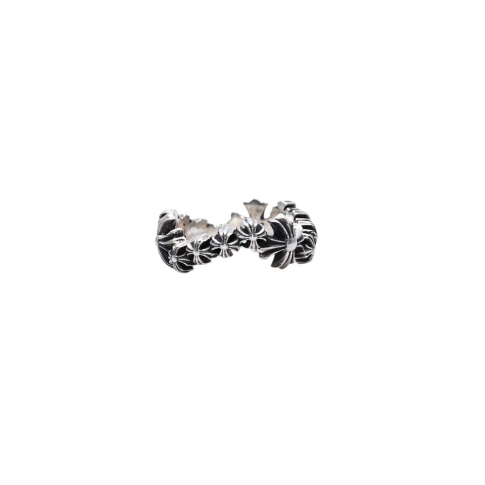 Very good condition CHROME HEARTS CH Plus Wave Ring CH Plus Wave Ring Silver 925 Used 4a002566