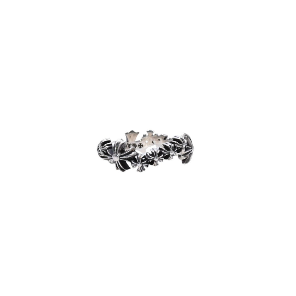 Very good condition CHROME HEARTS CH Plus Wave Ring CH Plus Wave Ring Silver 925 Used 4a002566
