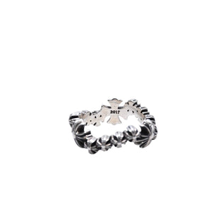 Very good condition CHROME HEARTS CH Plus Wave Ring CH Plus Wave Ring Silver 925 Used 4a002566