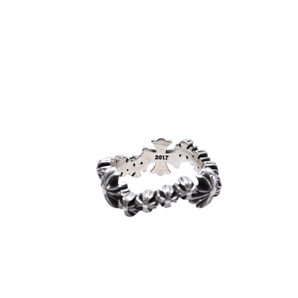 Very good condition CHROME HEARTS CH Plus Wave Ring CH Plus Wave Ring Silver 925 Used 4a002566
