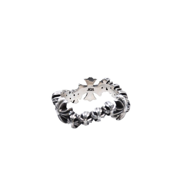 Very good condition CHROME HEARTS CH Plus Wave Ring CH Plus Wave Ring Silver 925 Used 4a002566