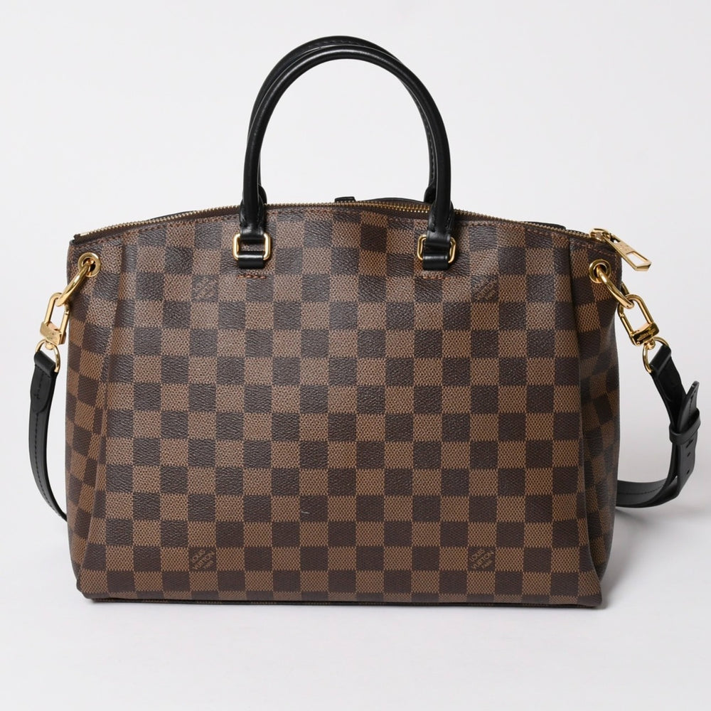 Very good condition LOUIS VUITTON Damier Odeon tote bag 2WAY handbag semi-shoulder bag PVC leather N45283 Used 4a002455