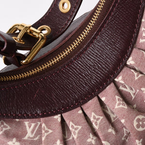 極美品 LOUIS VUITTON ルイヴィトン ラプソディーPM ワンショルダーバッグ M40406 モノグラム イディール レザー ボルドー 中古 4a002457