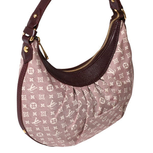 極美品 LOUIS VUITTON ルイヴィトン ラプソディーPM ワンショルダーバッグ M40406 モノグラム イディール レザー ボルドー 中古 4a002457