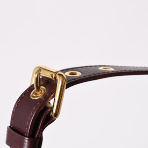 極美品 LOUIS VUITTON ルイヴィトン ラプソディーPM ワンショルダーバッグ M40406 モノグラム イディール レザー ボルドー 中古 4a002457