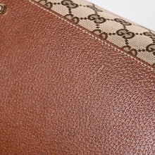 画像をギャラリービューアに読み込む, 極美品 GUCCI グッチ GGキャンバス バンブー 137395 ハンドバッグ トートバッグ ブラウン 中古 4a001128