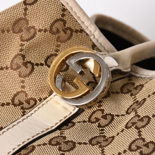 画像をギャラリービューアに読み込む, GUCCI グッチ GGツインズ GGキャンバス トートバッグ ショルダーバッグ 肩掛け レザー ベージュ アイボリー 232957 4a002944