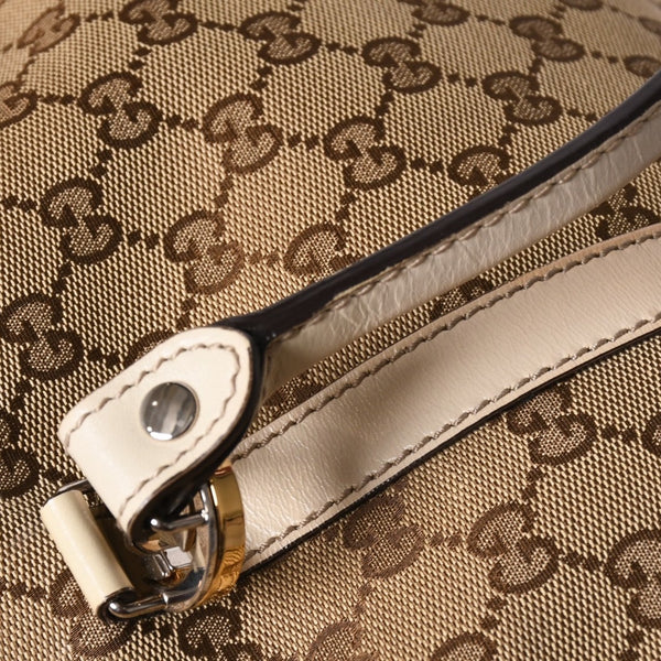 GUCCI グッチ GGツインズ GGキャンバス トートバッグ ショルダーバッグ 肩掛け レザー ベージュ アイボリー 232957 4a002944