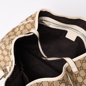 GUCCI グッチ GGツインズ GGキャンバス トートバッグ ショルダーバッグ 肩掛け レザー ベージュ アイボリー 232957 4a002944
