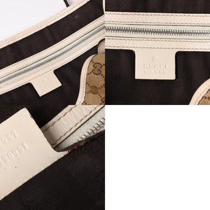 GUCCI グッチ GGツインズ GGキャンバス トートバッグ ショルダーバッグ 肩掛け レザー ベージュ アイボリー 232957 4a002944