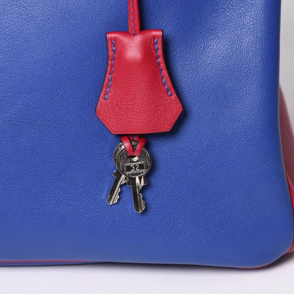 SPO 極美品 HERMES エルメス バーキン30 ハンドバッグ スイフト パープル ブルー レッド シルバー金具 ◻︎R印 中古 4a002466