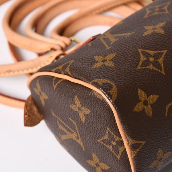 Like new LOUIS VUITTON COMME des GARCONS 2008 Mini Speedy Louis Vuitton Garcon Brown M40267 Used 4a001453