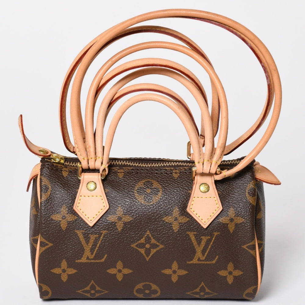 Like new LOUIS VUITTON COMME des GARCONS 2008 Mini Speedy Louis Vuitton Garcon Brown M40267 Used 4a001453