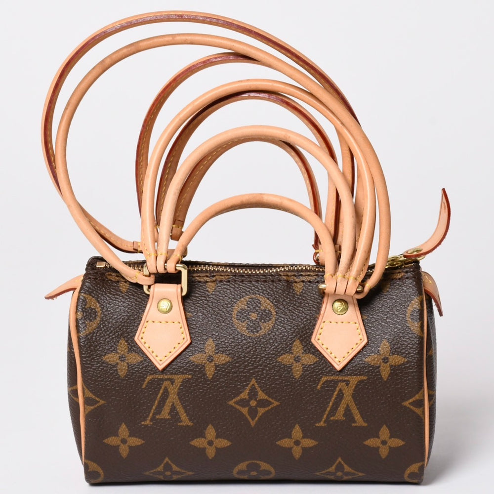 Like new LOUIS VUITTON COMME des GARCONS 2008 Mini Speedy Louis Vuitton Garcon Brown M40267 Used 4a001453