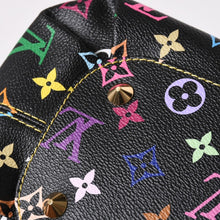 画像をギャラリービューアに読み込む, 極美品 LOUIS VUITTON ルイヴィトン 村上隆 モノグラムマルチカラー アニーMM ショルダーバッグ M40308 ノワール ゴールド金具 中古 4a002462
