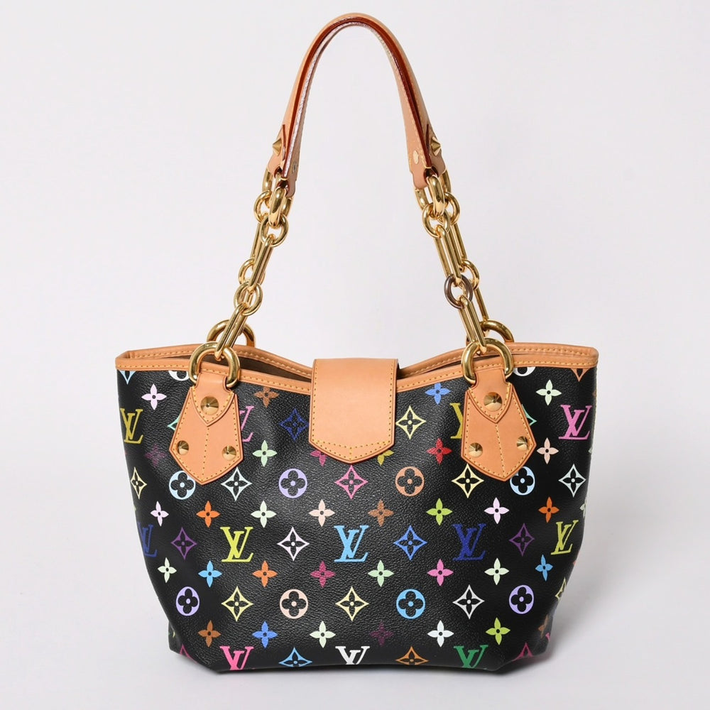 極美品 LOUIS VUITTON ルイヴィトン 村上隆 モノグラムマルチカラー アニーMM ショルダーバッグ M40308 ノワール ゴールド金具 中古 4a002462
