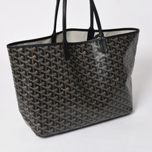 画像をギャラリービューアに読み込む, 極美品 GOYARD ゴヤール サンルイPM ゴヤールディンキャンバス カーフ ブラック シルバー金具 フランス製 中古 4a002742