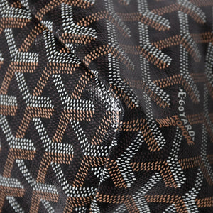 極美品 GOYARD ゴヤール サンルイPM ゴヤールディンキャンバス カーフ ブラック シルバー金具 フランス製 中古 4a002742