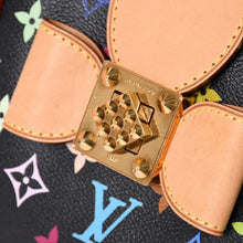 画像をギャラリービューアに読み込む, 極美品 LOUIS VUITTON ルイヴィトン 村上隆 モノグラムマルチカラー アニーMM ショルダーバッグ M40308 ノワール ゴールド金具 中古 4a002462