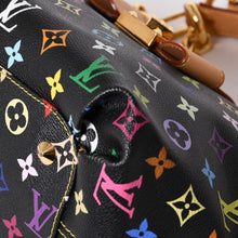 画像をギャラリービューアに読み込む, 極美品 LOUIS VUITTON ルイヴィトン 村上隆 モノグラムマルチカラー アニーMM ショルダーバッグ M40308 ノワール ゴールド金具 中古 4a002462