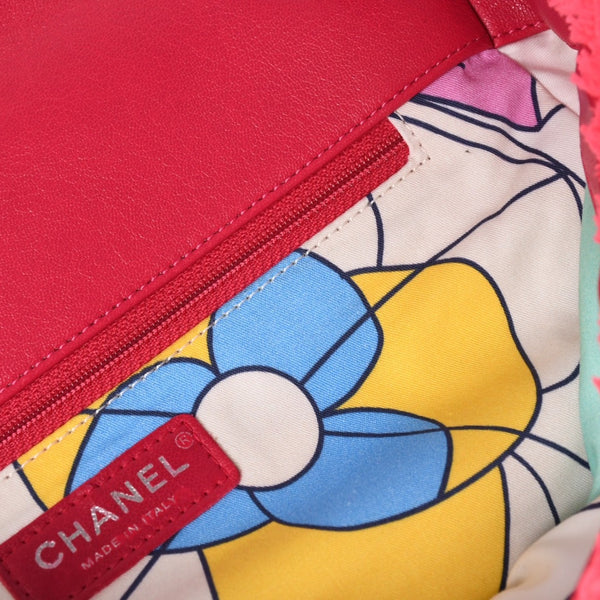 極美品 CHANEL シャネル Sフラップ Wチェーンショルダーバッグ 27番台 ココマーク シアリング レザー ピンク シルバー金具 中古 4a002468