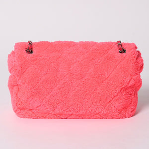 極美品 CHANEL シャネル Sフラップ Wチェーンショルダーバッグ 27番台 ココマーク シアリング レザー ピンク シルバー金具 中古 4a002468