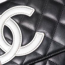 画像をギャラリービューアに読み込む, CHANEL シャネル カンボンライン チェーンウォレット ショルダーバッグ A46646 ブラック シルバー金具 美品 中古 4a002772
