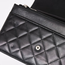 画像をギャラリービューアに読み込む, CHANEL シャネル カンボンライン チェーンウォレット ショルダーバッグ A46646 ブラック シルバー金具 美品 中古 4a002772