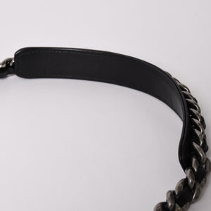 極美品 CHANEL シャネル CHANEL19 LARGE シャネル19 ラージ チェーンショルダーバッグ AS1161 28番台 ラムスキン ブラック 中古 4a002467