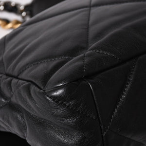 極美品 CHANEL シャネル CHANEL19 LARGE シャネル19 ラージ チェーンショルダーバッグ AS1161 28番台 ラムスキン ブラック 中古 4a002467