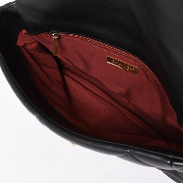 極美品 CHANEL シャネル CHANEL19 LARGE シャネル19 ラージ チェーンショルダーバッグ AS1161 28番台 ラムスキン ブラック 中古 4a002467