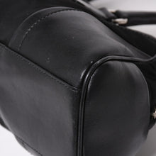 画像をギャラリービューアに読み込む, PRADA プラダ ハンドバッグ B10747 トライアングルロゴ 三角プレート ナイロン レザー ブラック シルバー金具 良品 中古 4a002471
