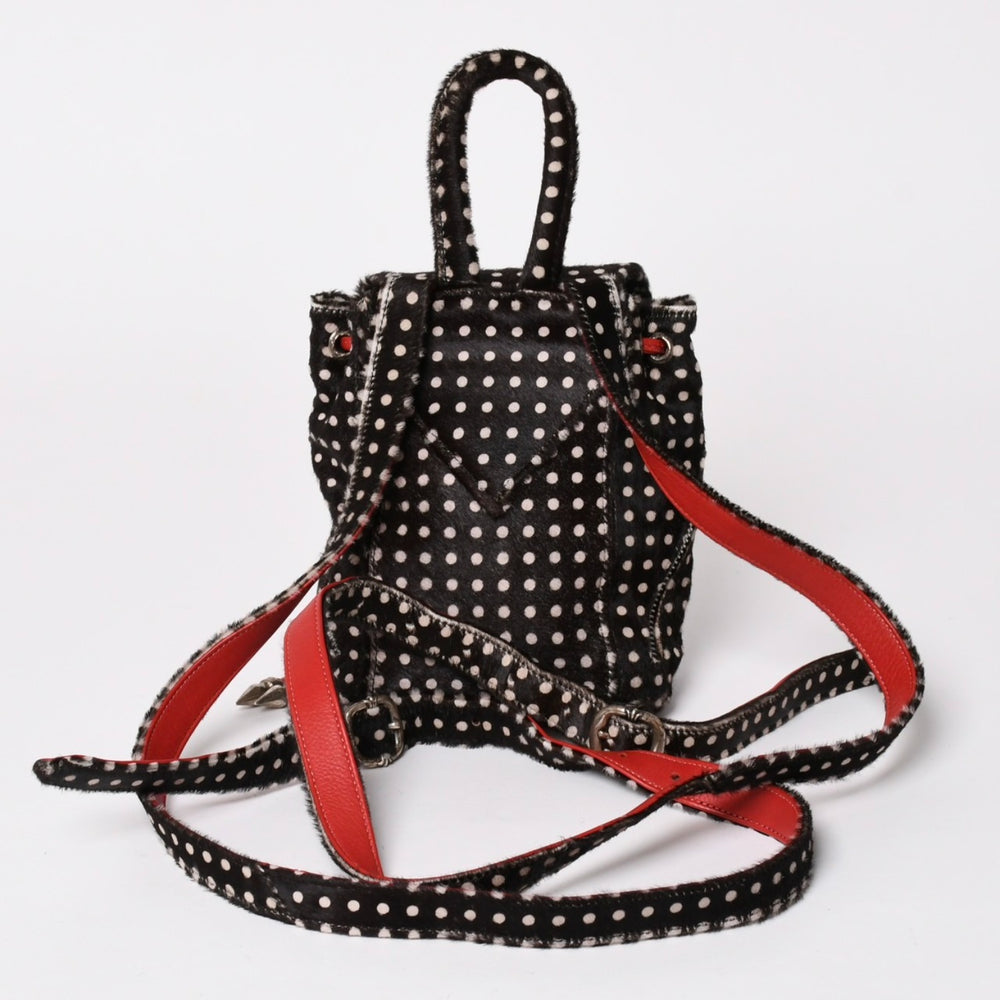 Very good condition CHROME HEARTS IGGY MINI Backpack with mini dagger Harako Black Used 4a003339