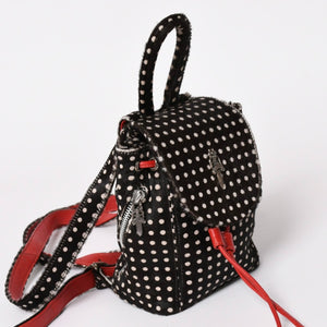 極美品 CHROME HEARTS クロムハーツ IGGY MINI イギー ミニ ダガー付き バックパック ハラコ ブラック 中古 4a003339