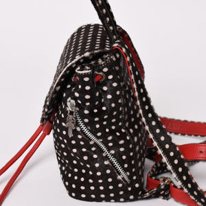 極美品 CHROME HEARTS クロムハーツ IGGY MINI イギー ミニ ダガー付き バックパック ハラコ ブラック 中古 4a003339
