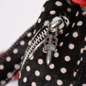 極美品 CHROME HEARTS クロムハーツ IGGY MINI イギー ミニ ダガー付き バックパック ハラコ ブラック 中古 4a003339
