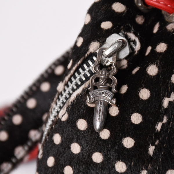 極美品 CHROME HEARTS クロムハーツ IGGY MINI イギー ミニ ダガー付き バックパック ハラコ ブラック 中古 4a003339