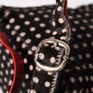 極美品 CHROME HEARTS クロムハーツ IGGY MINI イギー ミニ ダガー付き バックパック ハラコ ブラック 中古 4a003339