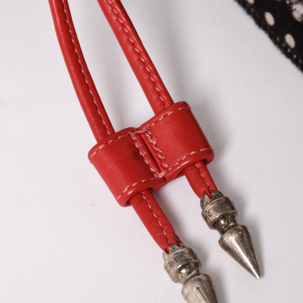 極美品 CHROME HEARTS クロムハーツ IGGY MINI イギー ミニ ダガー付き バックパック ハラコ ブラック 中古 4a003339