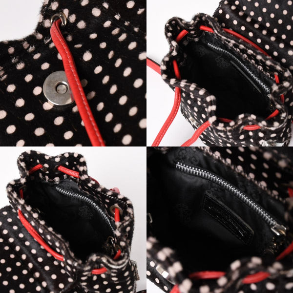 極美品 CHROME HEARTS クロムハーツ IGGY MINI イギー ミニ ダガー付き バックパック ハラコ ブラック 中古 4a003339