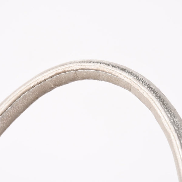 極美品 CHROME HEARTS クロムハーツ ミディアム フルセメタリークロスパッチ ラージクロスジムバッグ 現行型 シルバー 中古 4a003335