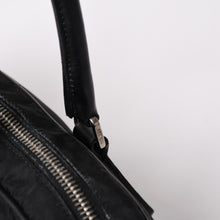 画像をギャラリービューアに読み込む, PRADA プラダ ハンドバッグ B10747 トライアングルロゴ 三角プレート ナイロン レザー ブラック シルバー金具 良品 中古 4a002471