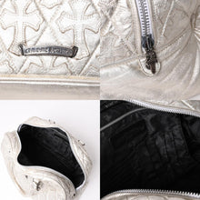 画像をギャラリービューアに読み込む, 極美品 CHROME HEARTS クロムハーツ ミディアム フルセメタリークロスパッチ ラージクロスジムバッグ 現行型 シルバー 中古 4a003335