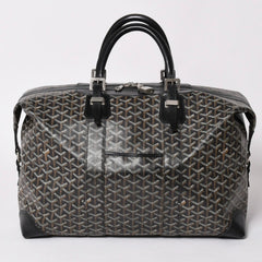 GOYARD ゴヤール ボストンバッグ ビジネスバッグ ハンドバッグ トラベルバッグ ボーイング45 PVC シルバー金具 美品 中古 4a002473