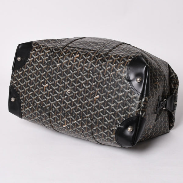 GOYARD ゴヤール ボストンバッグ ビジネスバッグ ハンドバッグ トラベルバッグ ボーイング45 PVC シルバー金具 美品 中古 4a002473