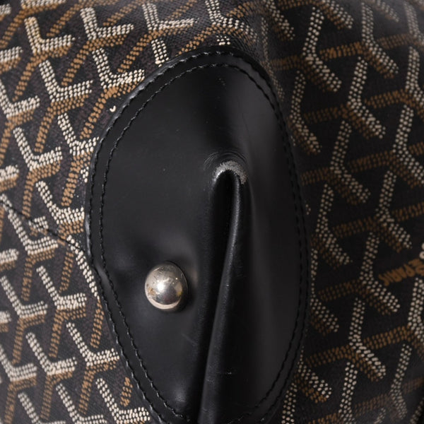 GOYARD ゴヤール ボストンバッグ ビジネスバッグ ハンドバッグ トラベルバッグ ボーイング45 PVC シルバー金具 美品 中古 4a002473