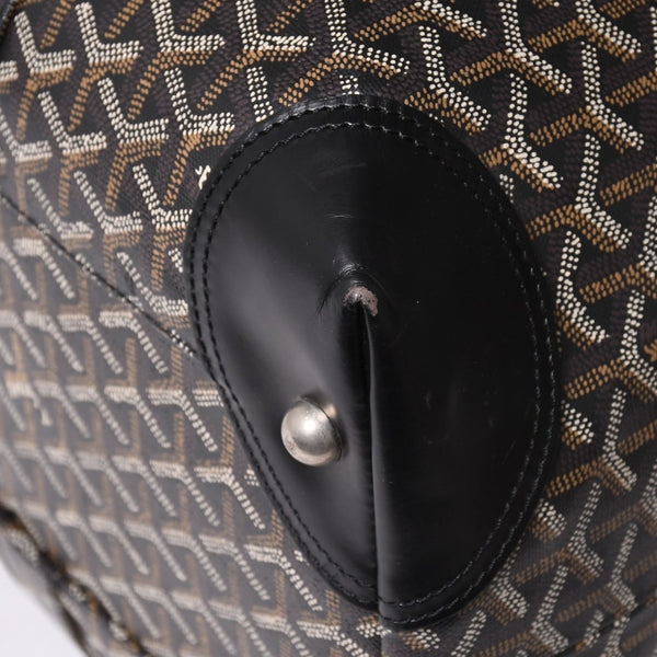 GOYARD ゴヤール ボストンバッグ ビジネスバッグ ハンドバッグ トラベルバッグ ボーイング45 PVC シルバー金具 美品 中古 4a002473