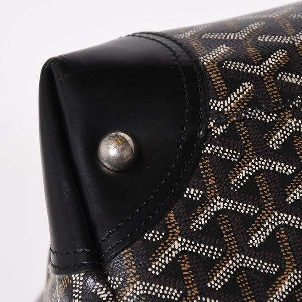 GOYARD ゴヤール ボストンバッグ ビジネスバッグ ハンドバッグ トラベルバッグ ボーイング45 PVC シルバー金具 美品 中古 4a002473