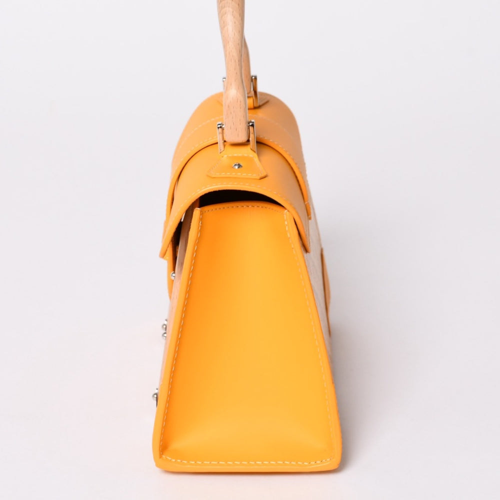 Like new GOYARD Saigon Mini Structured 2WAY Shoulder Bag Handbag Goyard Canvas Wood Yellow Used 4a002799